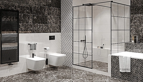 Плитка стінова Sephora Black 297x600x9 Opoczno - Фото - 3