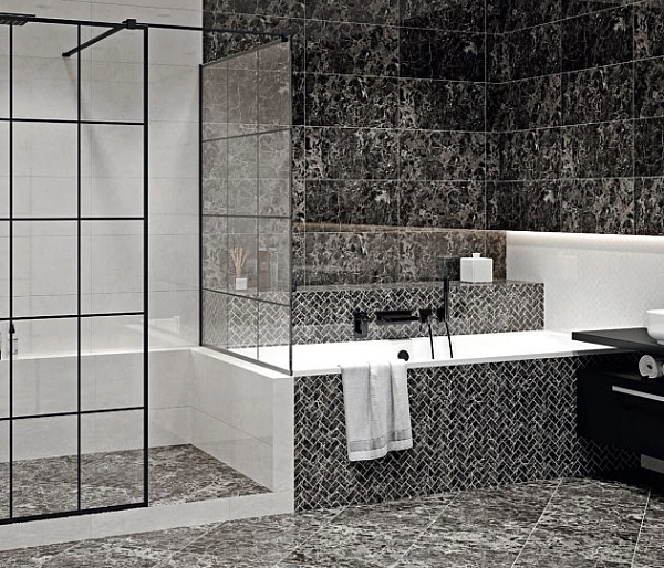 Плитка стінова Sephora Black 297x600x9 Opoczno - Фото - 2