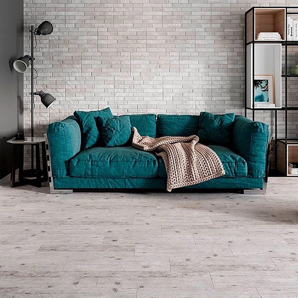 Плитка керамогранітна Shinewood White 185x598x7 Cersanit - Фото - 2