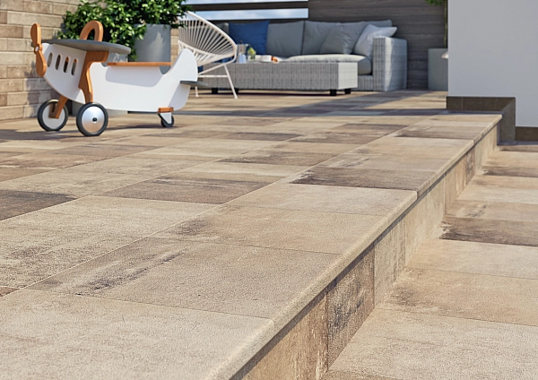 Сходинка пряма Scandiano Ochra 30x30 код 4931 Ceramika Paradyz - Фото - 2