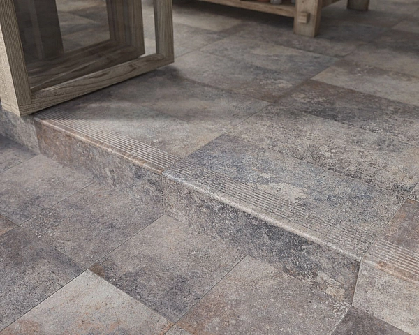 Сходинка з капіносом пряма Viano Grys 30x33 код 1190 Ceramika Paradyz - Фото - 3