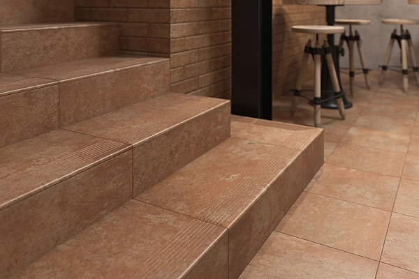 Сходинка з капіносом кутова Ilario Beige 33x33 код 1336 Ceramika Paradyz - Фото - 3