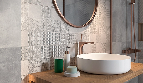 Плитка стінова Harmony Grys Patchwork 30x60 код 0700 Ceramika Paradyz - Фото - 2