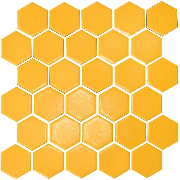 Мозаїка HEXAGON H 6025 Dark Yellow 295х295х9 Кераміка Лео УКРАЇНА