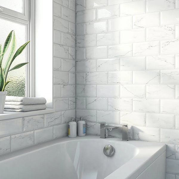 Плитка стінова Metrotiles каррара 100x200x7 Golden Tile - Фото - 2