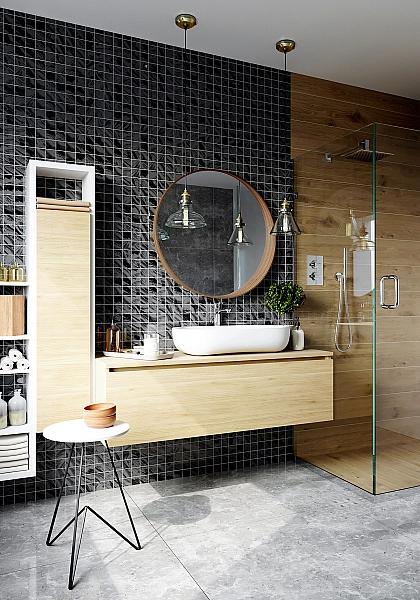 Мозаїка скляна GMP 0448004 Print 3 300 x 300 х 4   ( 48 х 48 ) Кераміка Лео УКРАЇНА - Фото - 3