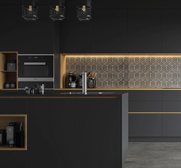 Плитка керамогранітна Softcement Graphite RECT 597x597x8 Cerrad - Фото - 3