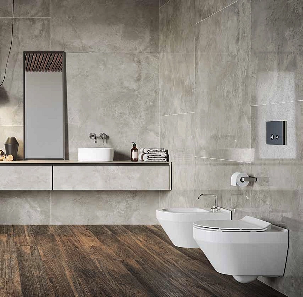 Плитка керамогранітна Quenos Light Grey 598x1198x8 Opoczno - Фото - 2