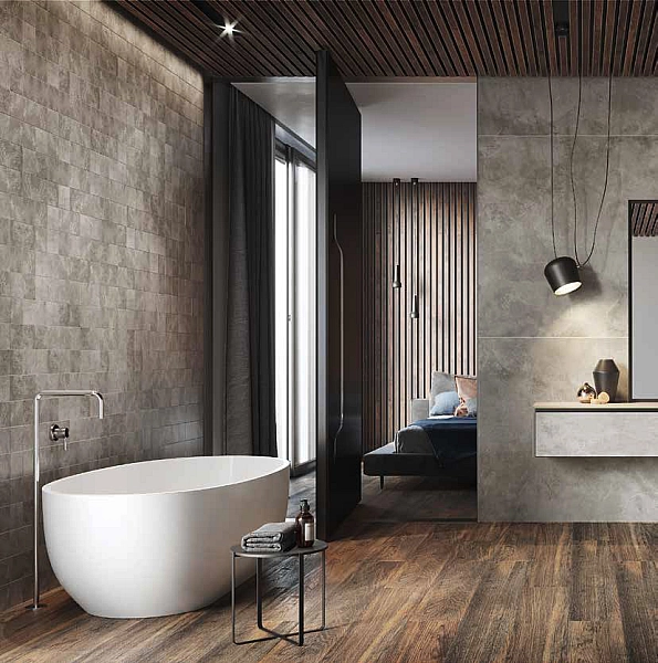 Плитка керамогранітна Quenos Grey 598x1198x8 Opoczno - Фото - 2