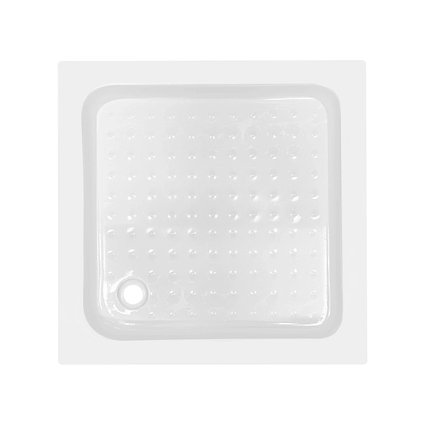 Lidz Wawel SC80x80.SAT.LOW.FR Душевая кабина квадратная, стекло Frost 4 мм + Lidz Душевой поддон KAPIELKA ST80x80х14 - Фото - 9