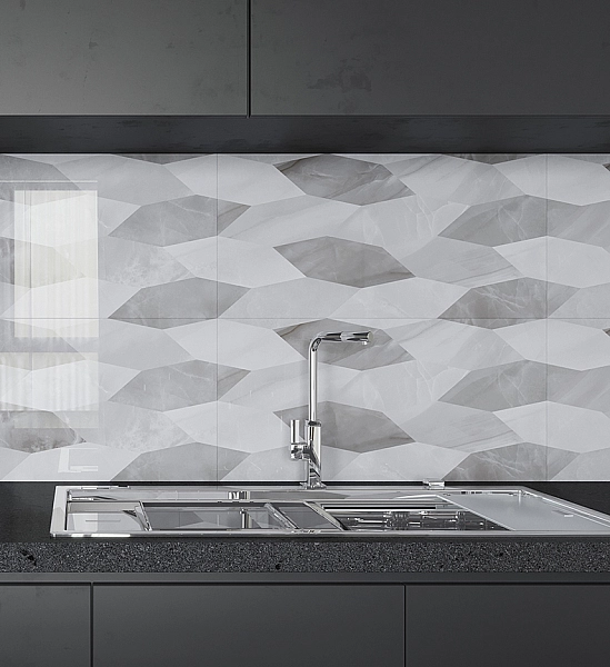 Плитка стінова 3LV151 Lazurro Світло-бежевий 30x60 код 1751 Голден Тайл - Фото - 2