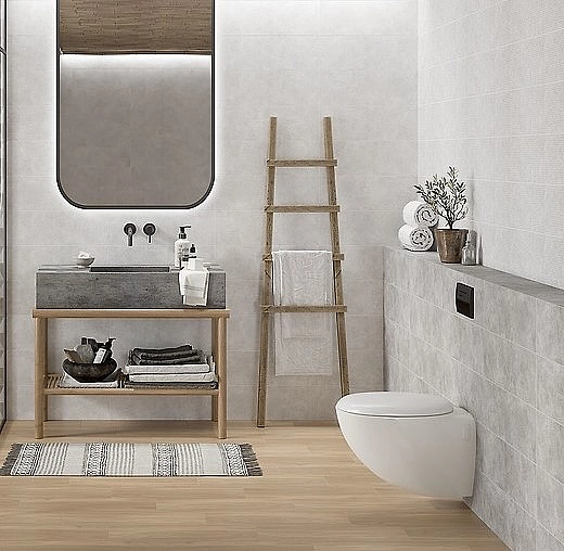 Плитка стінова DENIZE LIGHT GREY STR 200х600x8,5 Cersanit - Фото - 3