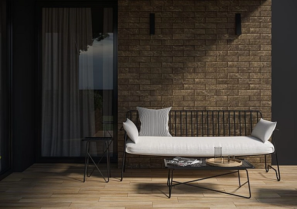 Камінь фасадний Rapid Brown 7,4x30x0,9 код 9065 Cerrad - Фото - 3