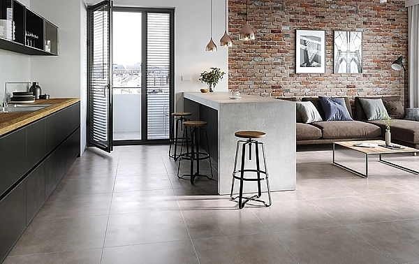 Плитка керамогранітна Colin Light Grey RECT 598x598x8 Cersanit - Фото - 2