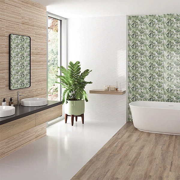 Плитка стінова White Wave GLOSSY STR 25x40 код 1404 Церсаніт - Фото - 2