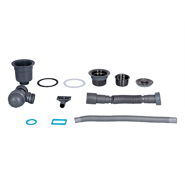 Мойка для кухни интегрированная Lidz Handmade H6350BR крыло справа (LDH6350BRPVD45590) Brushed Black PVD 3,0/1,0 мм - Фото - 9