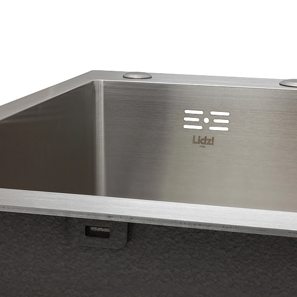 Мойка для кухни интегрированная Lidz Handmade H7849R крыло справа (LDH7849BRUR45591) Brushed Steel 3,0/1,0 мм - Фото - 4