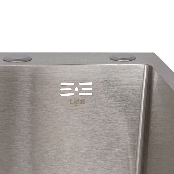 Мойка для кухни интегрированная Lidz Handmade H6350L крыло слева (LDH6350BRUL45588) Brushed Steel 3,0/1,0 мм - Фото - 4