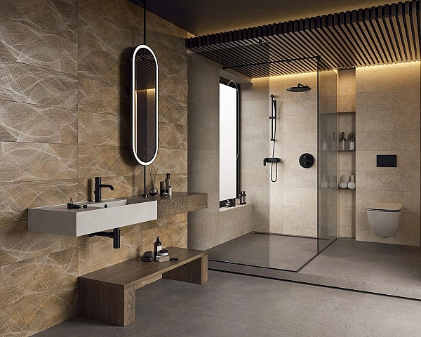 Плитка стінова Freedom Rust Dekor RECT 250x750x9 Paradyz - Фото - 3