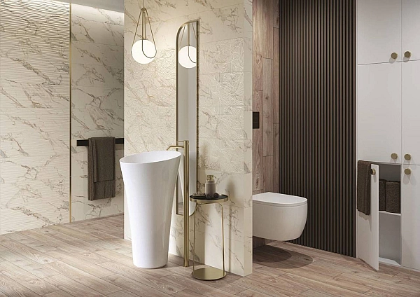 Плитка стінова Serene Bianco RECT 250x750x9 Paradyz - Фото - 3