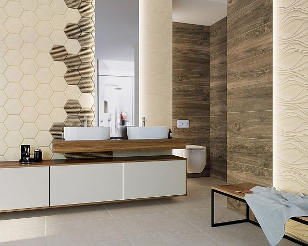 Плитка стінова Serene Brown RECT 250x750x9 Paradyz - Фото - 2