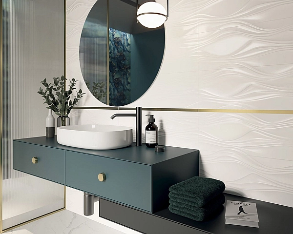 Плитка стінова Neve Bianco RECT STR Блиск 25x75 код 7471 Ceramika Paradyz - Фото - 2