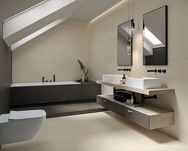 Плитка керамогранітна Linearstone Brown RECT 598x598x9 Paradyz - Фото - 2