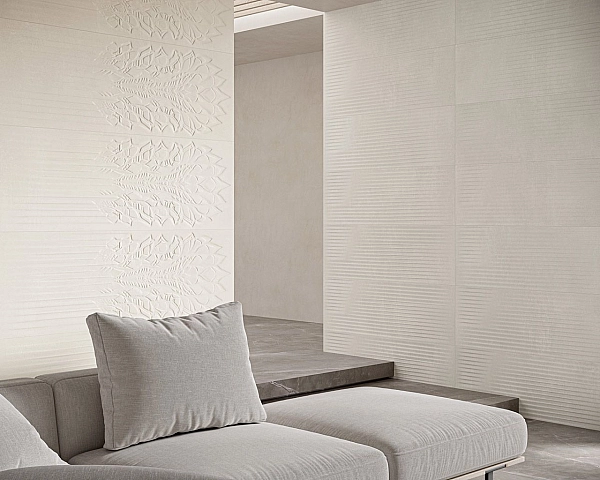 Плитка стінова Cold Crown White RECT STR 39,8x119,8 код 9758 Ceramika Paradyz - Фото - 2