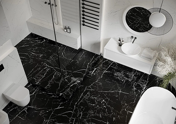 Плитка керамогранітна Marmo Marocco Black RECT 597x1197x8 Cerrad - Фото - 4