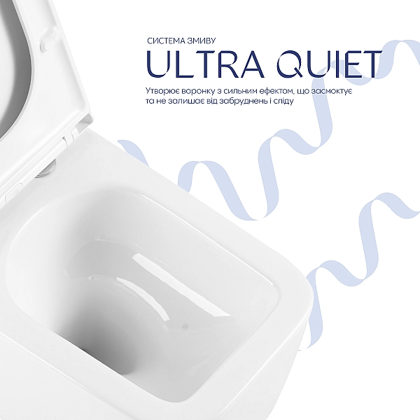 Готове рішення Qtap для ванної кімнати: підвісний унітаз Gemini Ultra Quiet 530х365х373 + комплект інсталяції Nest 4 в 1 (кругла клавіша Satin) - Фото - 5