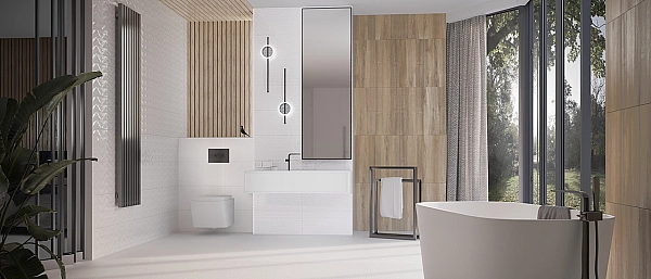 Плитка стінова White RECT MAT 300x600x8,5 Konskie - Фото - 3