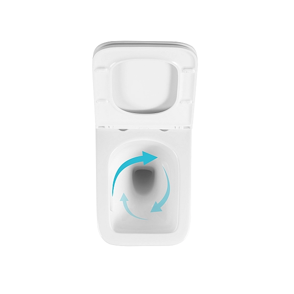 Готовое решение Qtap для ванной комнаты: подвесной унитаз Gemini Ultra Quiet 530х365х373 + комплект инсталляции Nest 4 в 1 (линейная клавиша White) - Фото - 6