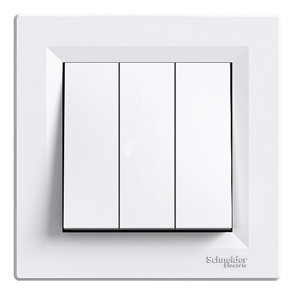 Вимикач 3-клавішний Білий ASFORA (EPH2100121), Schneider Electric