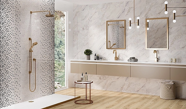 Плитка стінова Olimpia White GLOSSY STR 297x600x9 Opoczno - Фото - 3