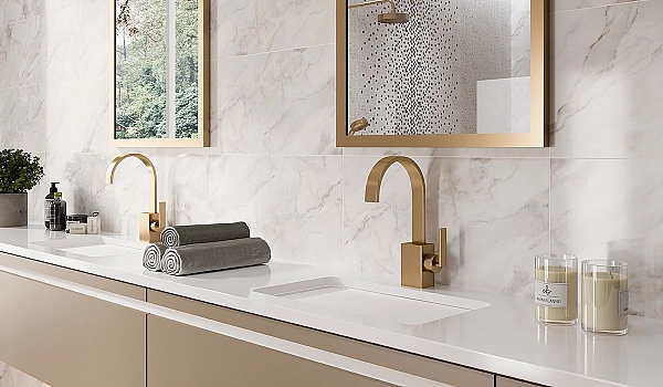 Плитка стінова Olimpia White GLOSSY 297x600x9 Opoczno - Фото - 3