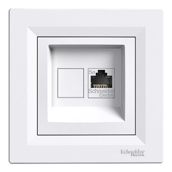 Розетка RJ45 5е UTP Білий ASFORA (EPH4300121), Schneider Electric