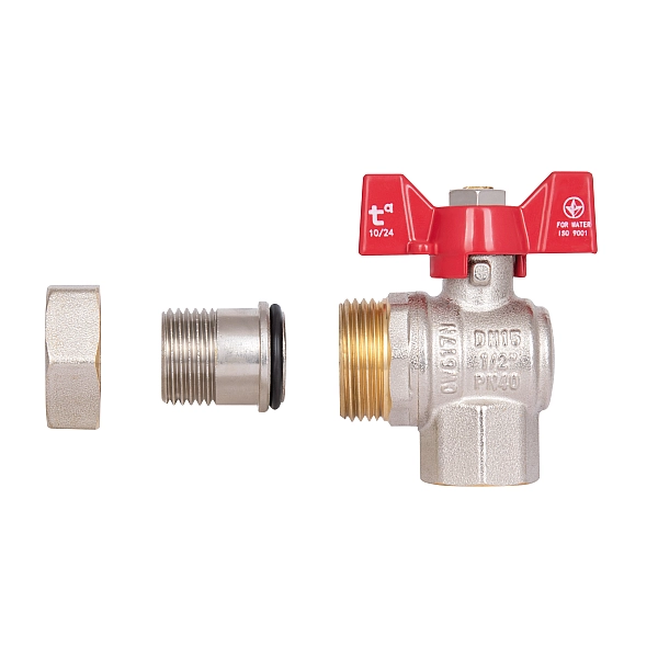 Кран кульовий "Американка" Thermo Alliance Standart кутовий 1/2" ВЗ SD222W15 - Фото - 9