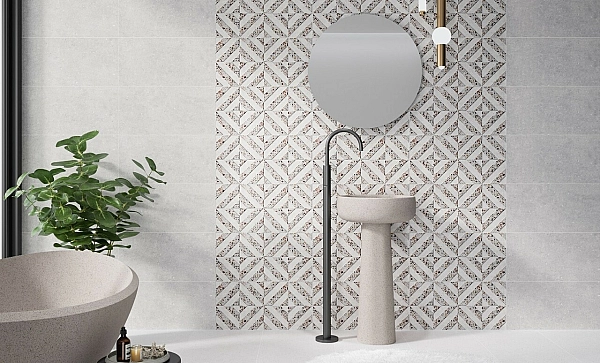 Плитка стінова Dominika Light Grey SAT 297x600x9 Cersanit - Фото - 2