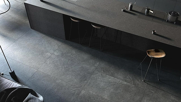 Плитка керамогранітна Pizarra Dark Grey RECT 600x1200x10 Stargres - Фото - 2