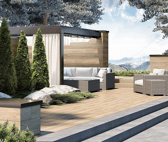 Плитка керамогранітна De Boulogne Світло-коричневий 200x1200x8 Intercerama - Фото - 2