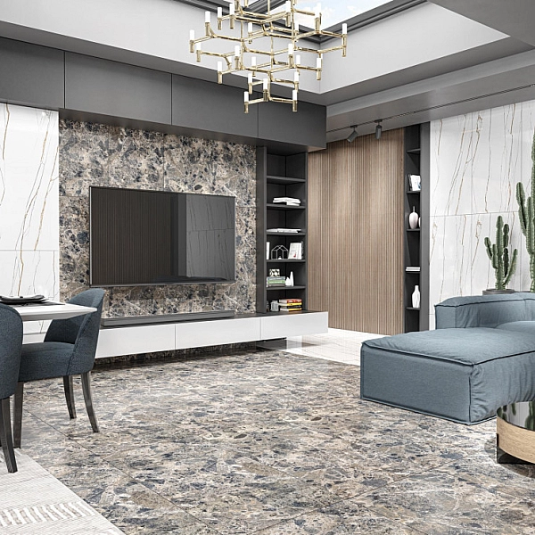 Плитка керамогранітна Deluxe Коричневий POL 600x600x8 Intercerama - Фото - 2