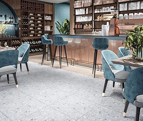 Плитка керамогранітна Scaglie Темно-сірий 600x600x8 Intercerama - Фото - 2