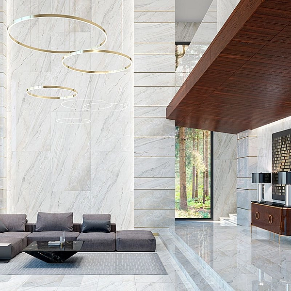 Плитка керамогранітна Davos Сірий POL 600x600x8 Intercerama - Фото - 2