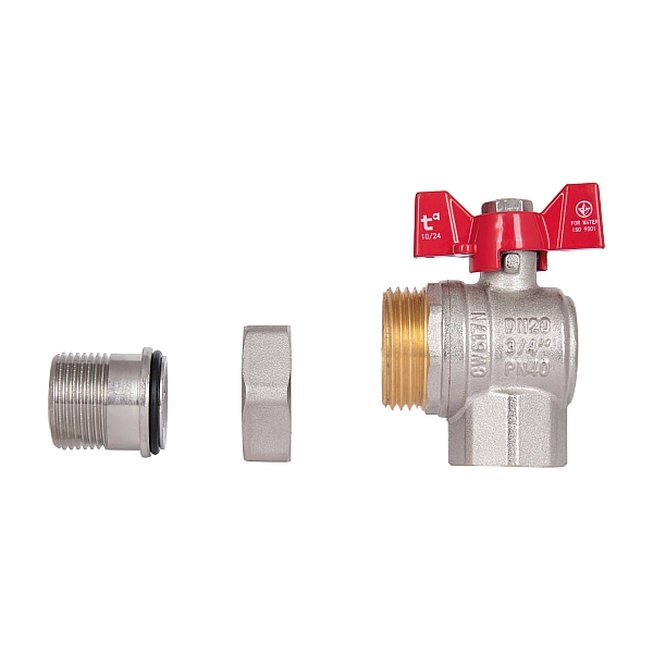 Кран кульовий "Американка" Thermo Alliance Standart кутовий 3/4" ВЗ SD222W20 - Фото - 9