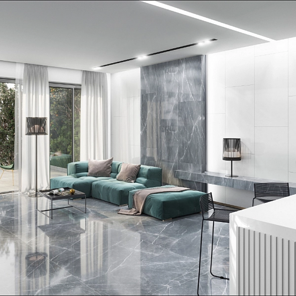 Плитка керамогранітна Pulpis Сірий POL 600x600x8 Intercerama - Фото - 2