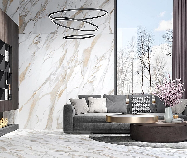 Плитка керамогранітна Calacatta Gold Сірий 600x600x8 Intercerama - Фото - 2