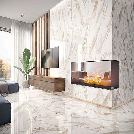Плитка керамогранітна Calacatta Gold Сірий POL 600x600x8 Intercerama - Фото - 2