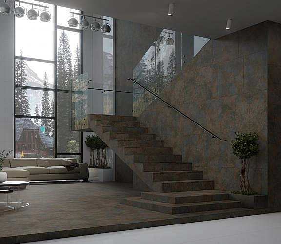 Плитка керамогранітна Rust Коричневий 600x1200x8 Intercerama - Фото - 2