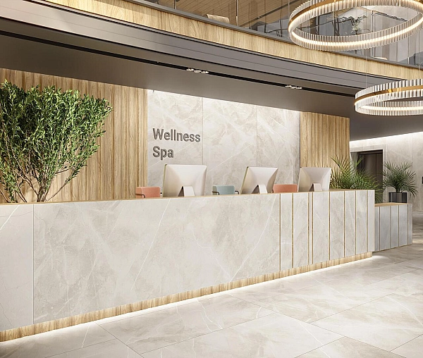 Плитка керамогранітна Salone Бежевий POL 600x1200x8 Intercerama - Фото - 2