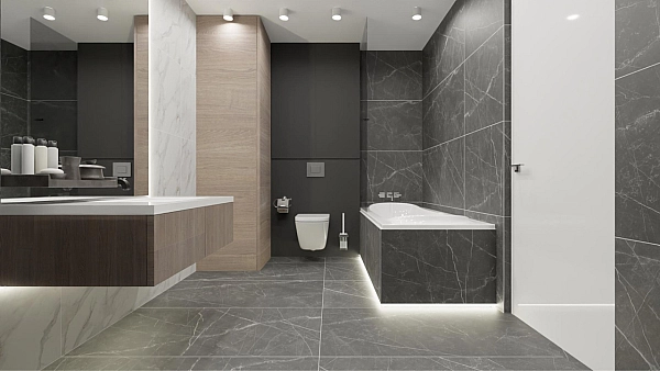 Плитка керамогранітна Pulpis Сірий 600x1200x8 Intercerama - Фото - 3